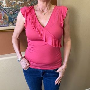 Women’s Calvin Klein Ruffle Tanks - Purple & Pink Bundle, size L